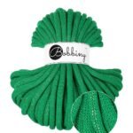 Шнур Bobbiny Jumbo 9 мм Shiny Jade Green, 30 м