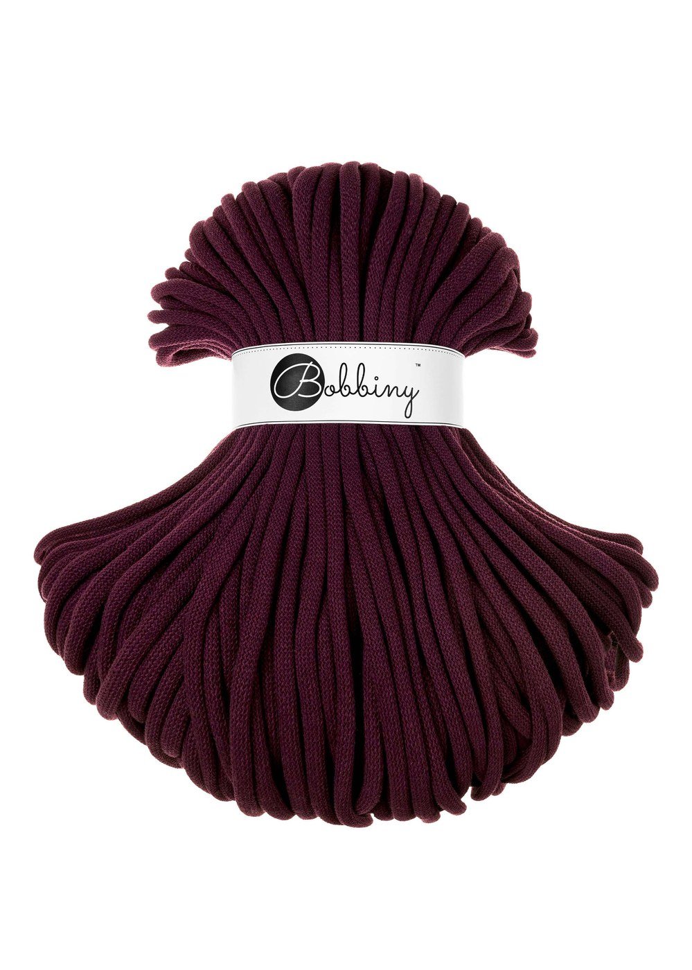 bobbiny-jumbo-9mm-burgundy-img Шнур Bobbiny Jumbo 9 мм Burgundy, 100 м - Зображення 1