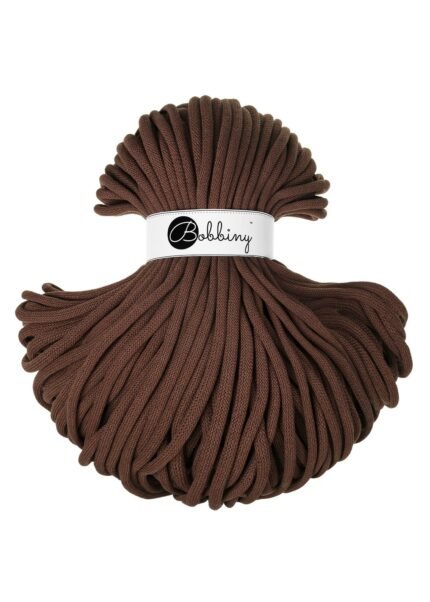 Шнур Bobbiny Jumbo 9 мм Chocolate Brown, 100 м