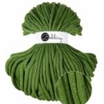 Шнур Bobbiny Jumbo 9 мм Shiny Moss Green, 100 м