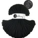Шнур Bobbiny Jumbo Soft 8 мм Black, 100 м
