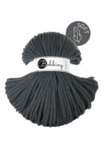 Шнур Bobbiny Jumbo Soft 8 мм Charcoal, 100 м