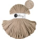 Шнур Bobbiny Jumbo Soft 8 мм Sand, 100 м
