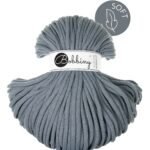 Шнур Bobbiny Jumbo Soft 8 мм Steel, 100 м