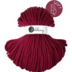 Шнур Bobbiny Jumbo Soft 8 мм Wine Red, 100 м