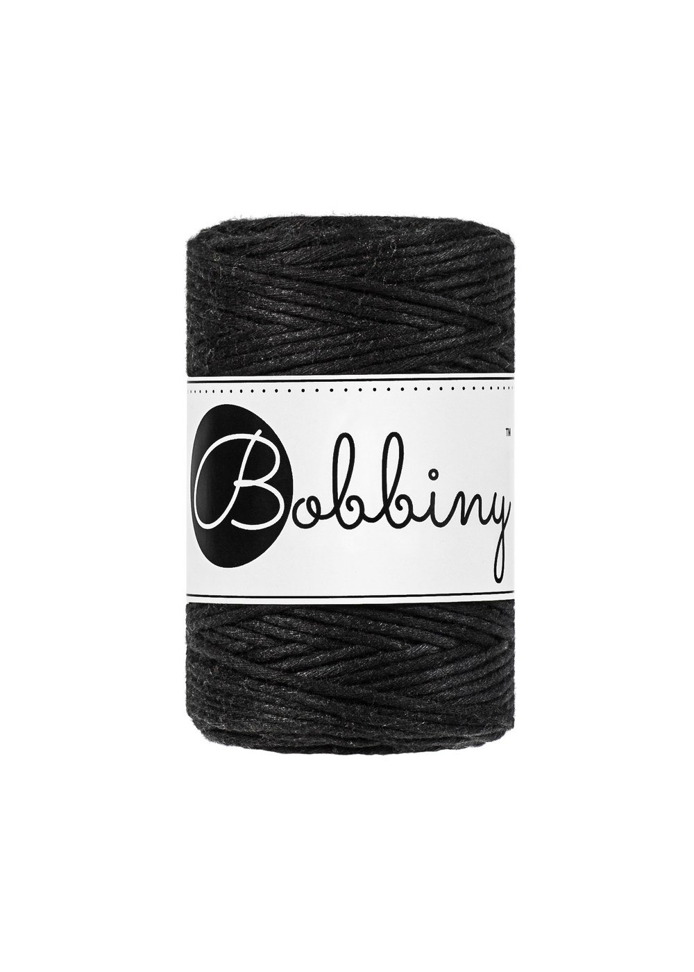 bobbiny-macrame-1-5mm-black-img Шнур Bobbiny Macramé 1,5 мм Black, 100 м - Зображення 1