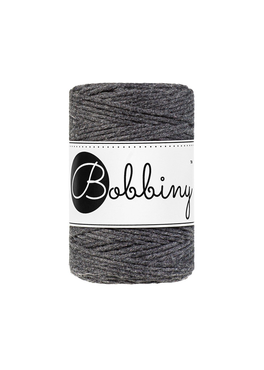 bobbiny-macrame-1-5mm-charcoal-img Шнур Bobbiny Macramé 1,5 мм Charcoal, 100 м - Зображення 1