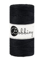 Шнур Bobbiny Macramé 3 мм Black, 100 м