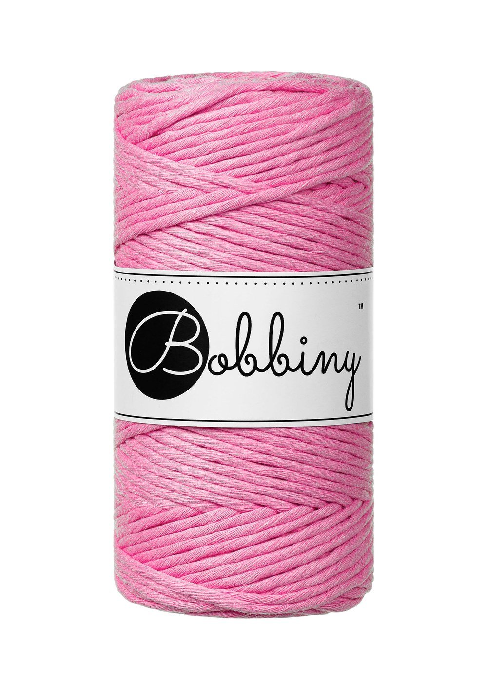 bobbiny-macrame-3mm-bubblegum-pink-img Шнур Bobbiny Macramé 3 мм Bubblegum Pink, 100 м - Зображення 1