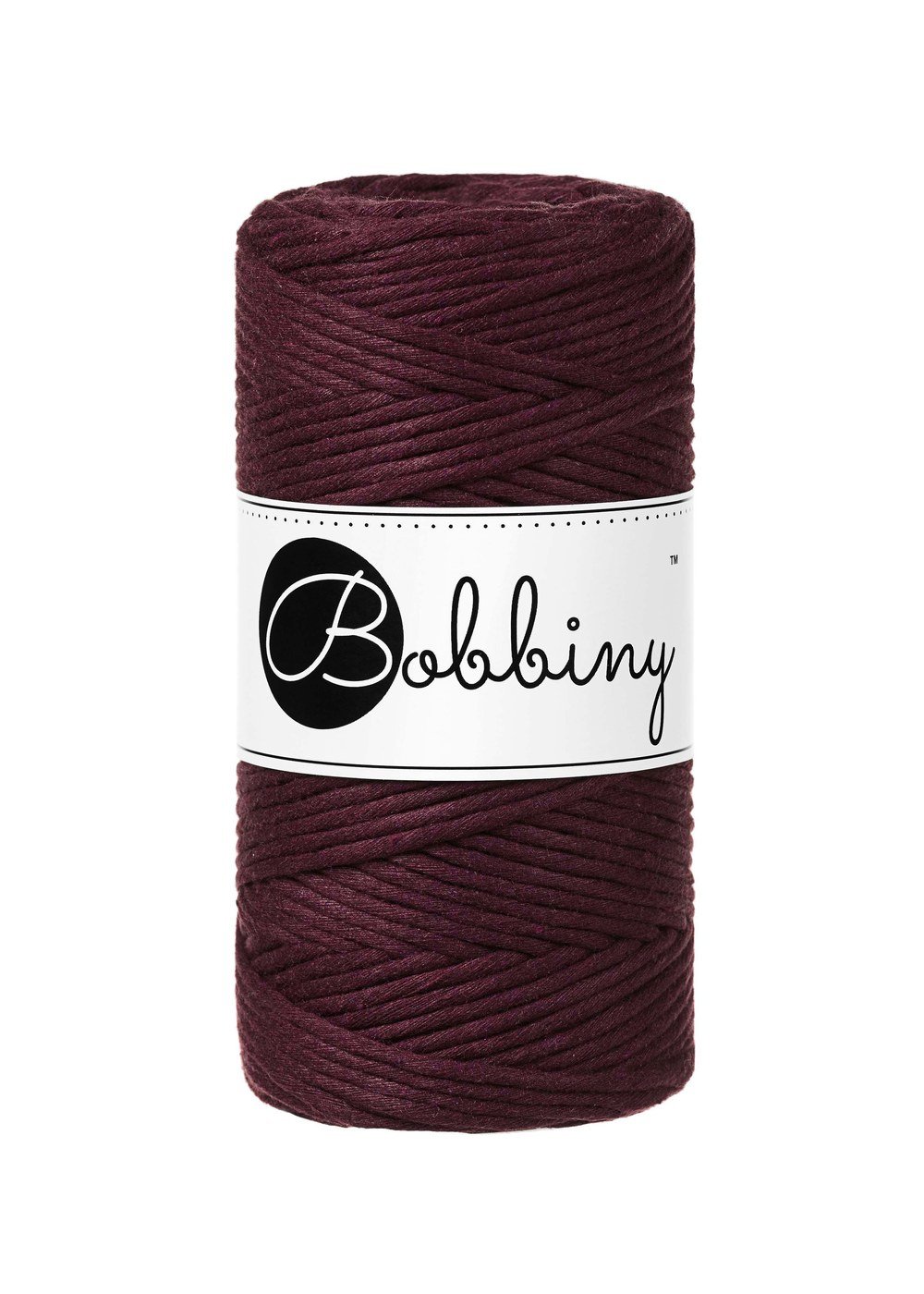 bobbiny-macrame-3mm-burgundy-img Шнур Bobbiny Macramé 3 мм Burgundy, 100 м - Зображення 1