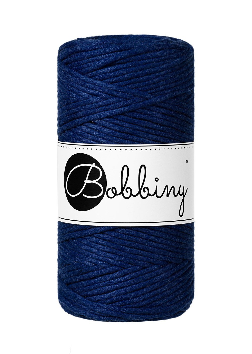 bobbiny-macrame-3mm-ink-blue-img Шнур Bobbiny Macramé 3 мм Ink Blue, 100 м - Зображення 1
