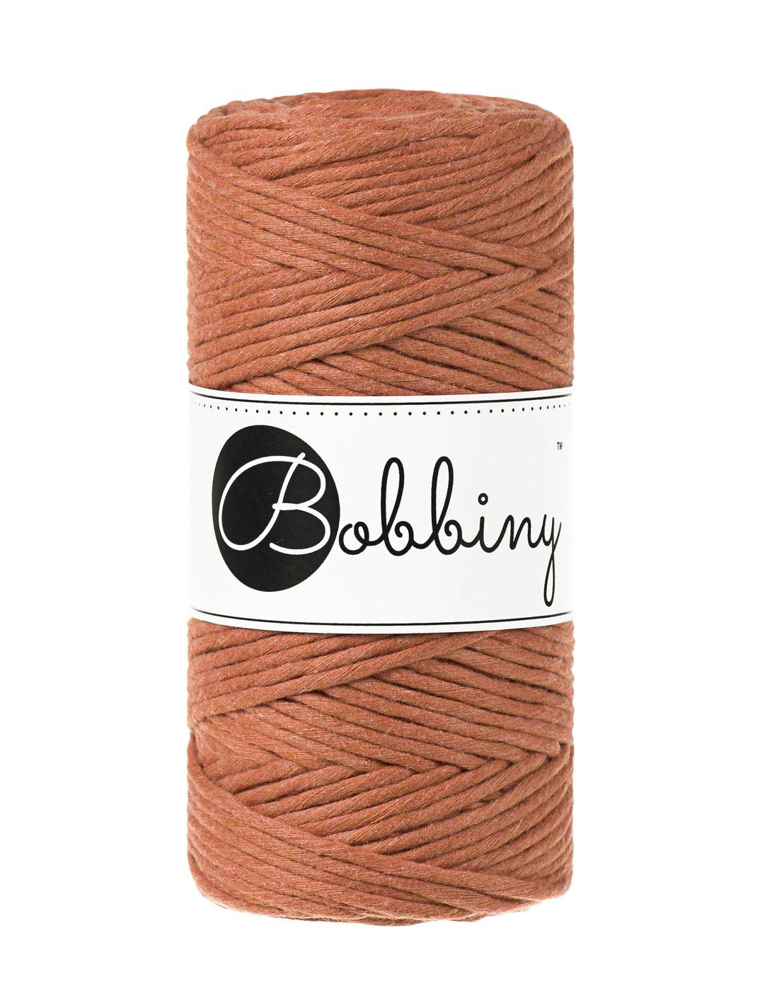bobbiny-macrame-3mm-terracotta-img Шнур Bobbiny Macramé 3 мм Terracotta, 100 м - Зображення 1