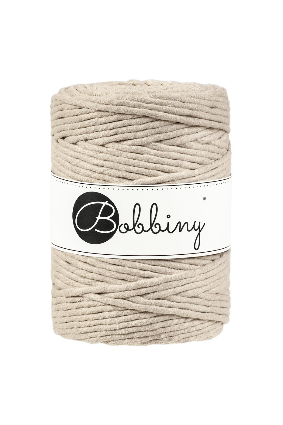 bobbiny-macrame-5mm-beige-img Шнур Bobbiny Macramé 5 мм Beige, 100 м - Зображення 1