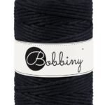 Шнур Bobbiny Macramé 5 мм Black, 100 м