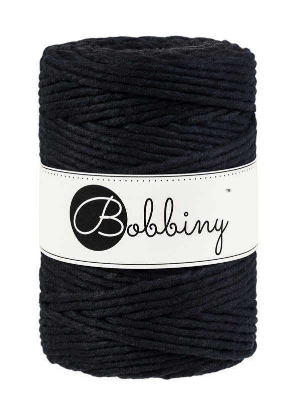 bobbiny-macrame-5mm-black-img Шнур Bobbiny Macramé 5 мм Black, 100 м - Зображення 1