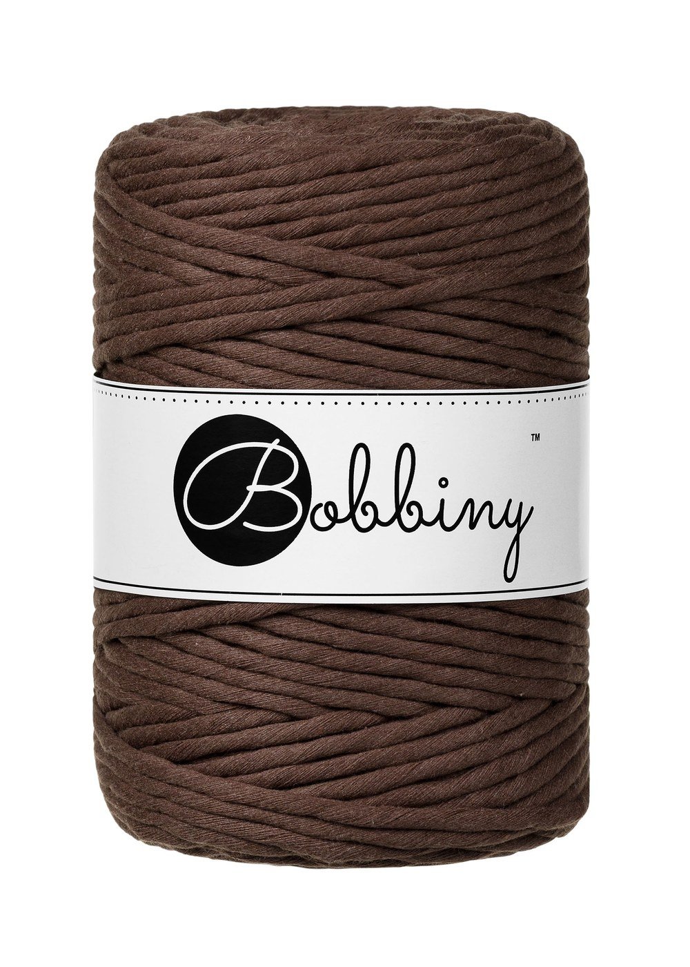 bobbiny-macrame-5mm-chocolate-brown-img Шнур Bobbiny Macramé 5 мм Chocolate Brown, 100 м - Зображення 1