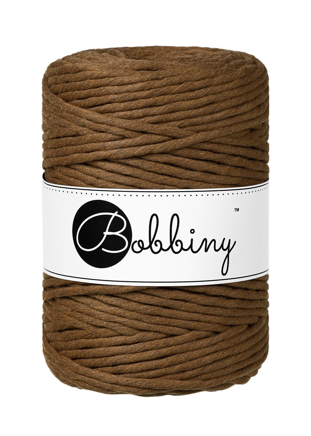 bobbiny-macrame-5mm-nut-brown-img Шнур Bobbiny Macramé 5 мм Nut Brown, 100 м - Зображення 1