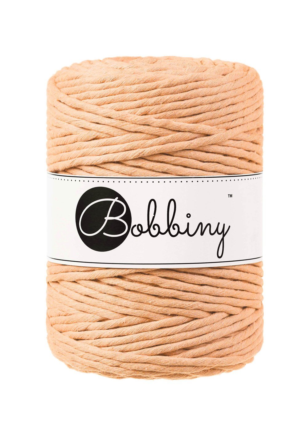 bobbiny-macrame-5mm-peach-fuzz-img Шнур Bobbiny Macramé 5 мм Peach Fuzz, 100 м - Зображення 1