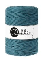Шнур Bobbiny Macramé 5 мм Peacock blue, 100 м