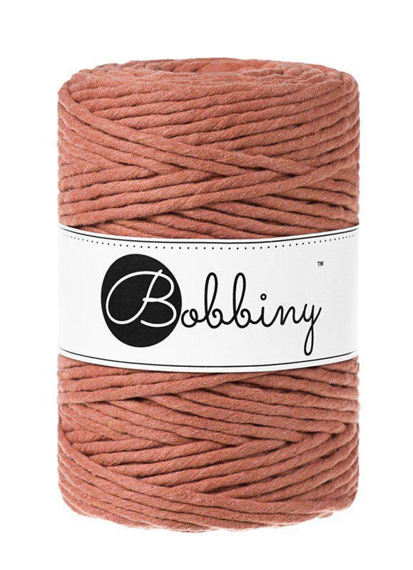 bobbiny-macrame-5mm-terracotta-img Шнур Bobbiny Macramé 5 мм Terracotta, 100 м - Зображення 1