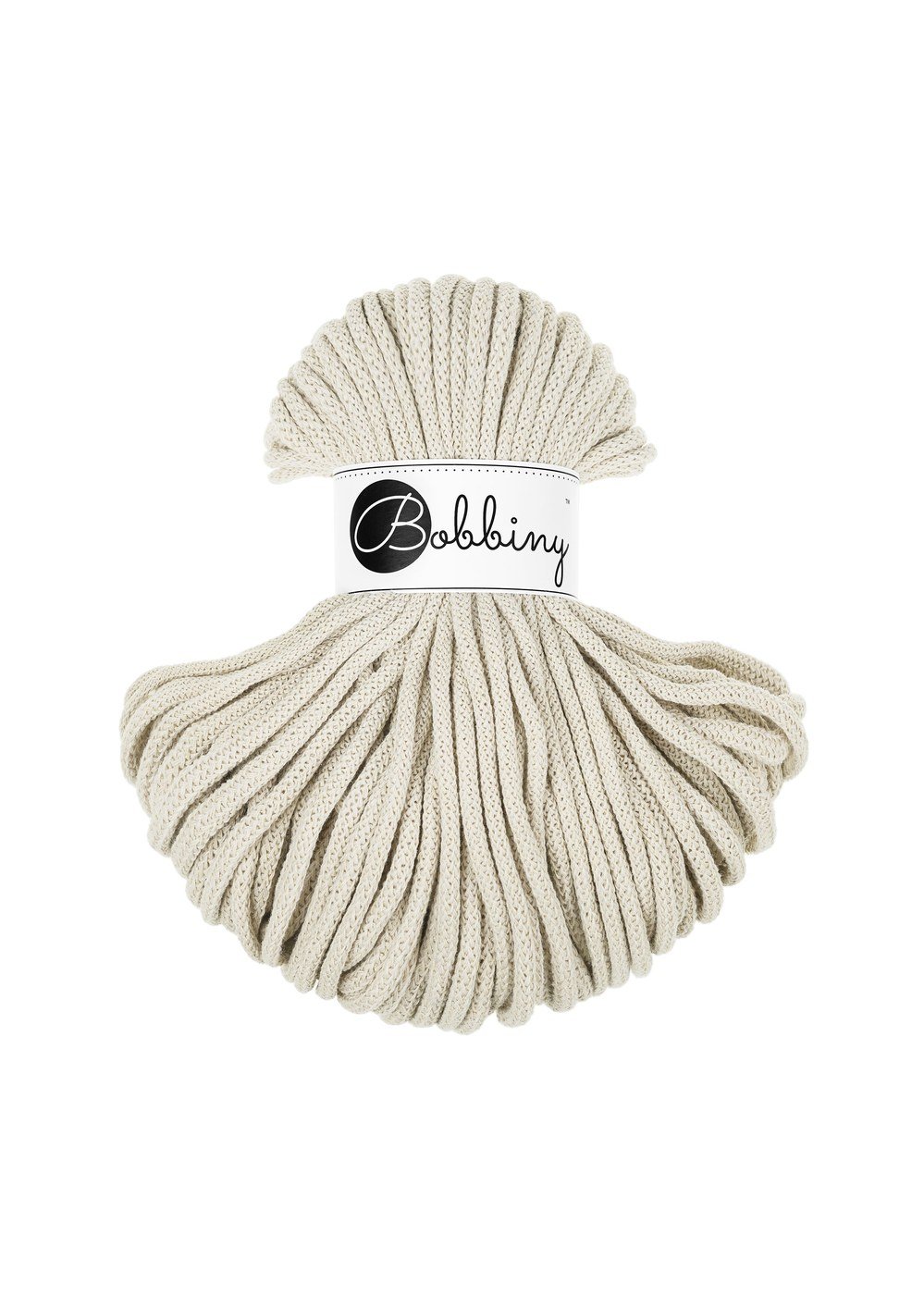 bobbiny-premium-5mm-50m-cashmere-beige-img Шнур Bobbiny Premium 5 мм Cashmere Beige, 50 м - Зображення 1