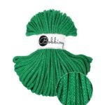 Шнур Bobbiny Premium 5 мм Shiny Jade Green, 50 м