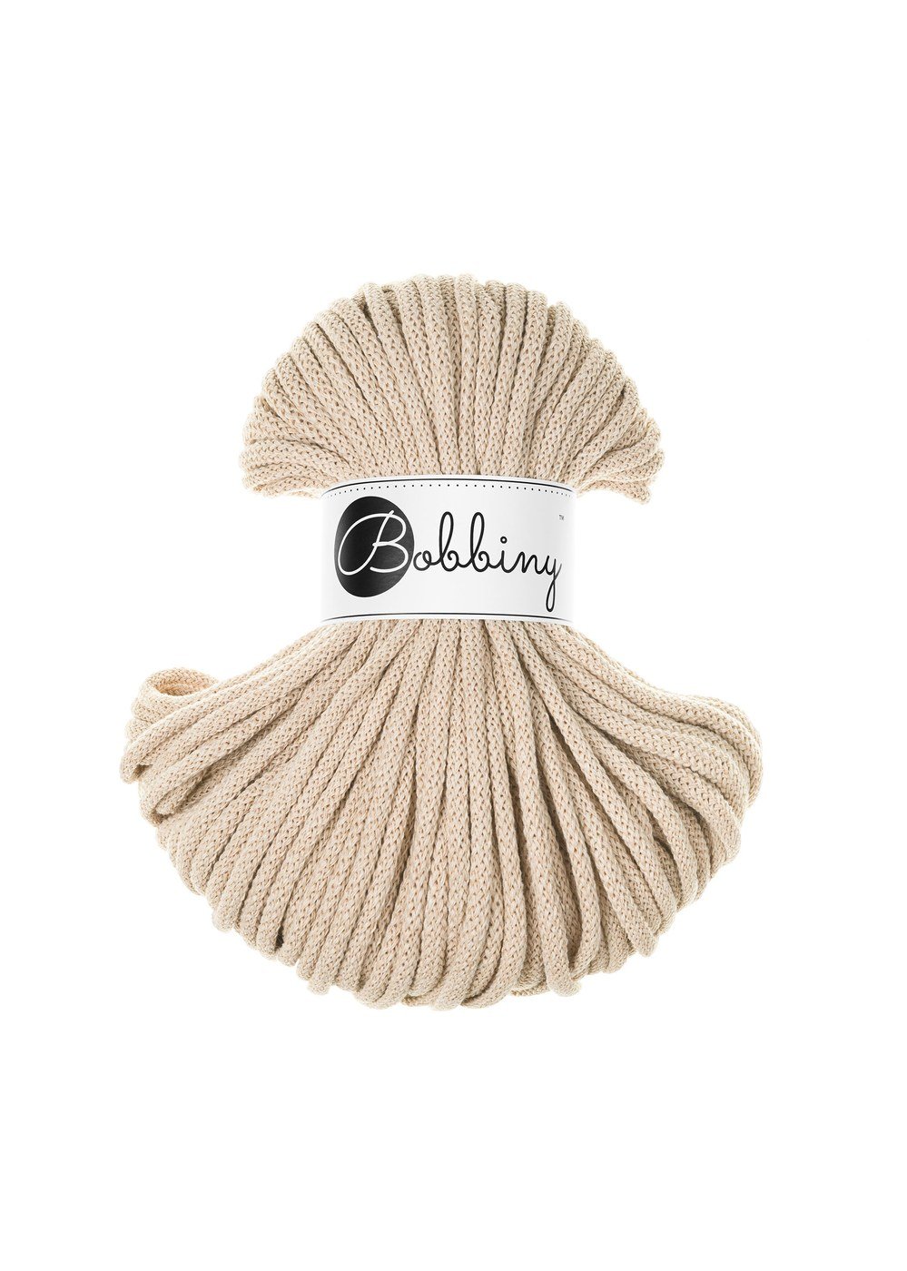 bobbiny-premium-5mm-50m-warm-beige-img Шнур Bobbiny Premium 5 мм Warm Beige, 50 м - Зображення 1