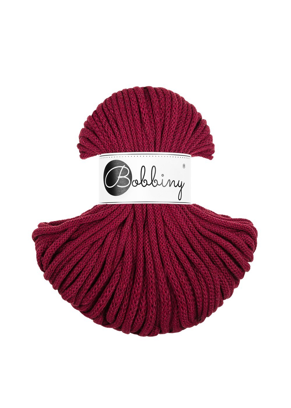 bobbiny-premium-5mm-50m-wine-red-img Шнур Bobbiny Premium 5 мм Wine Red, 50 м - Зображення 1