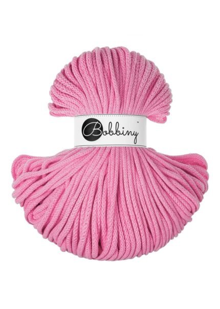 Шнур Bobbiny Premium 5 мм Bubblegum Pink, 100 м