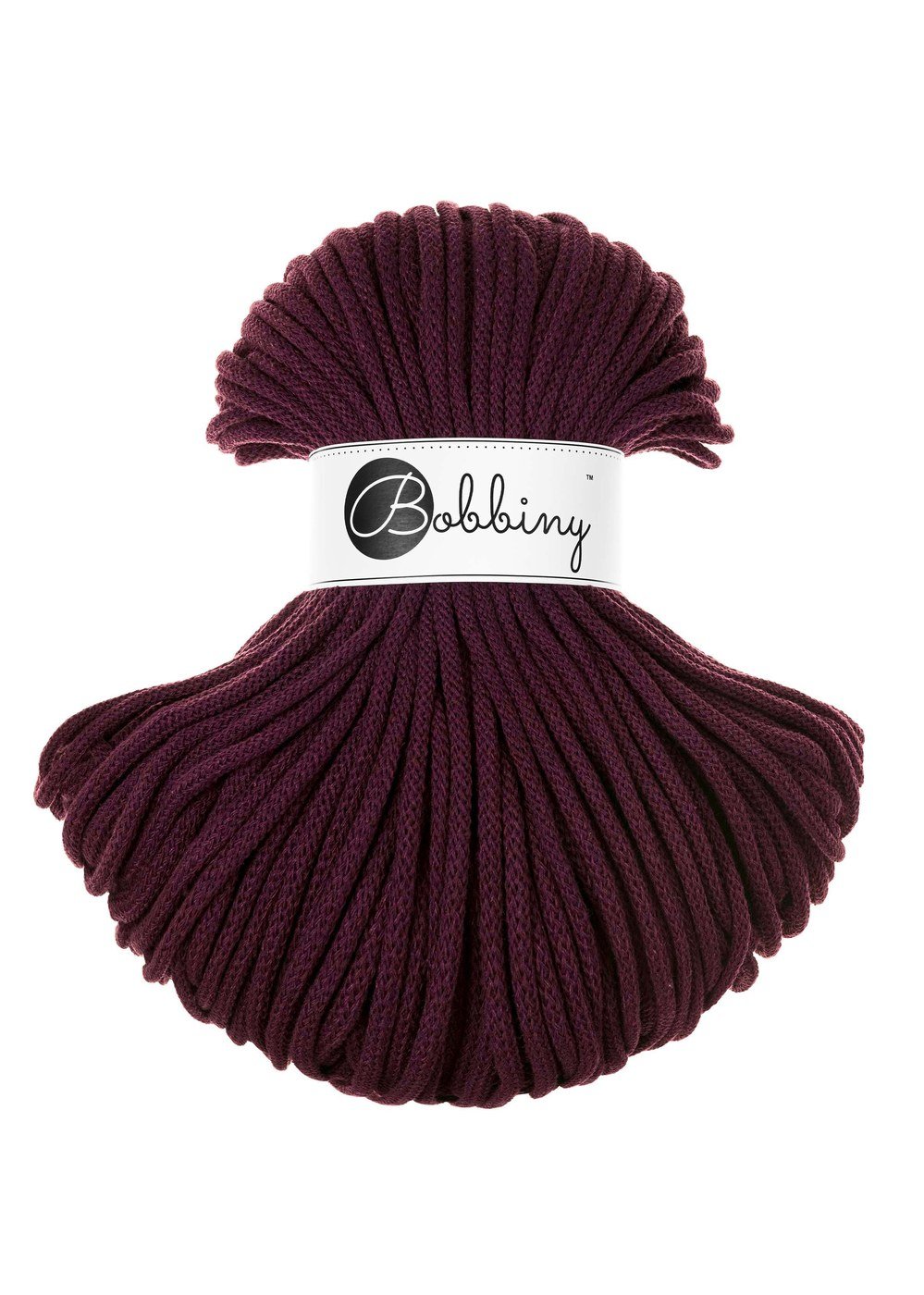 bobbiny-premium-5mm-burgundy-img Шнур Bobbiny Premium 5 мм Burgundy, 100 м - Зображення 1