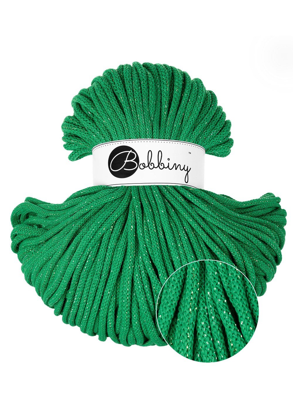 bobbiny-premium-5mm-shiny-jade-green-img Шнур Bobbiny Premium 5 мм Shiny Jade Green, 100 м - Зображення 1