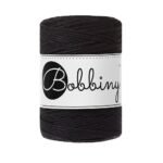 Шнур Bobbiny 3PLY 1,5 мм Black, 100 м