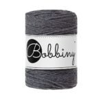 Шнур Bobbiny 3PLY 1,5 мм Charcoal, 100 м