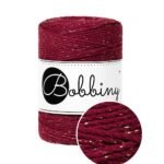 Шнур Bobbiny 3PLY 1,5 мм Golden Wine Red, 100 м