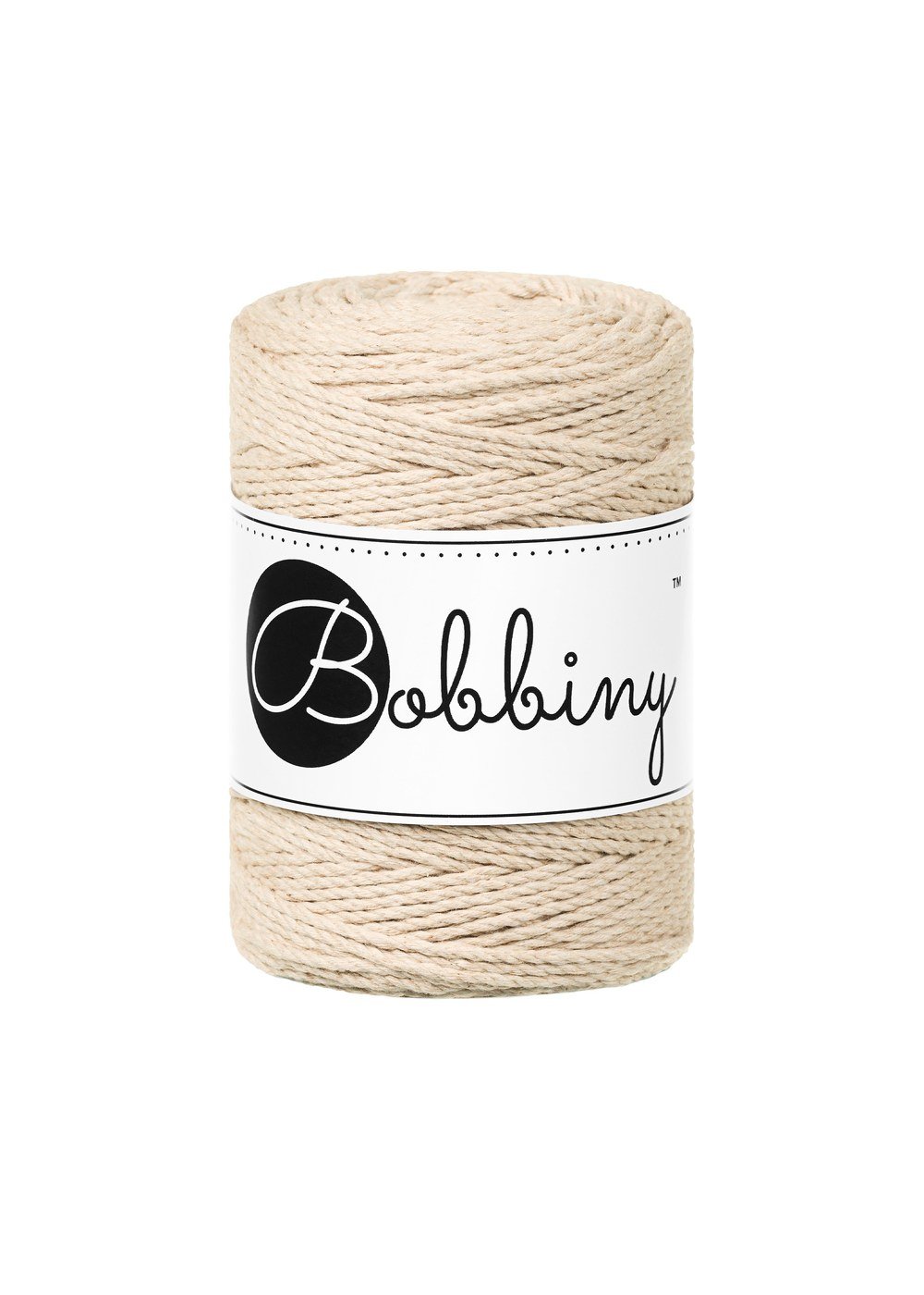 bobbiny-ropes-1-5mm-warm-beige-img Шнур Bobbiny 3PLY 1,5 мм Warm Beige, 100 м - Зображення 1