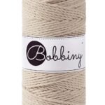 Шнур Bobbiny 3PLY 3 мм Beige, 100 м