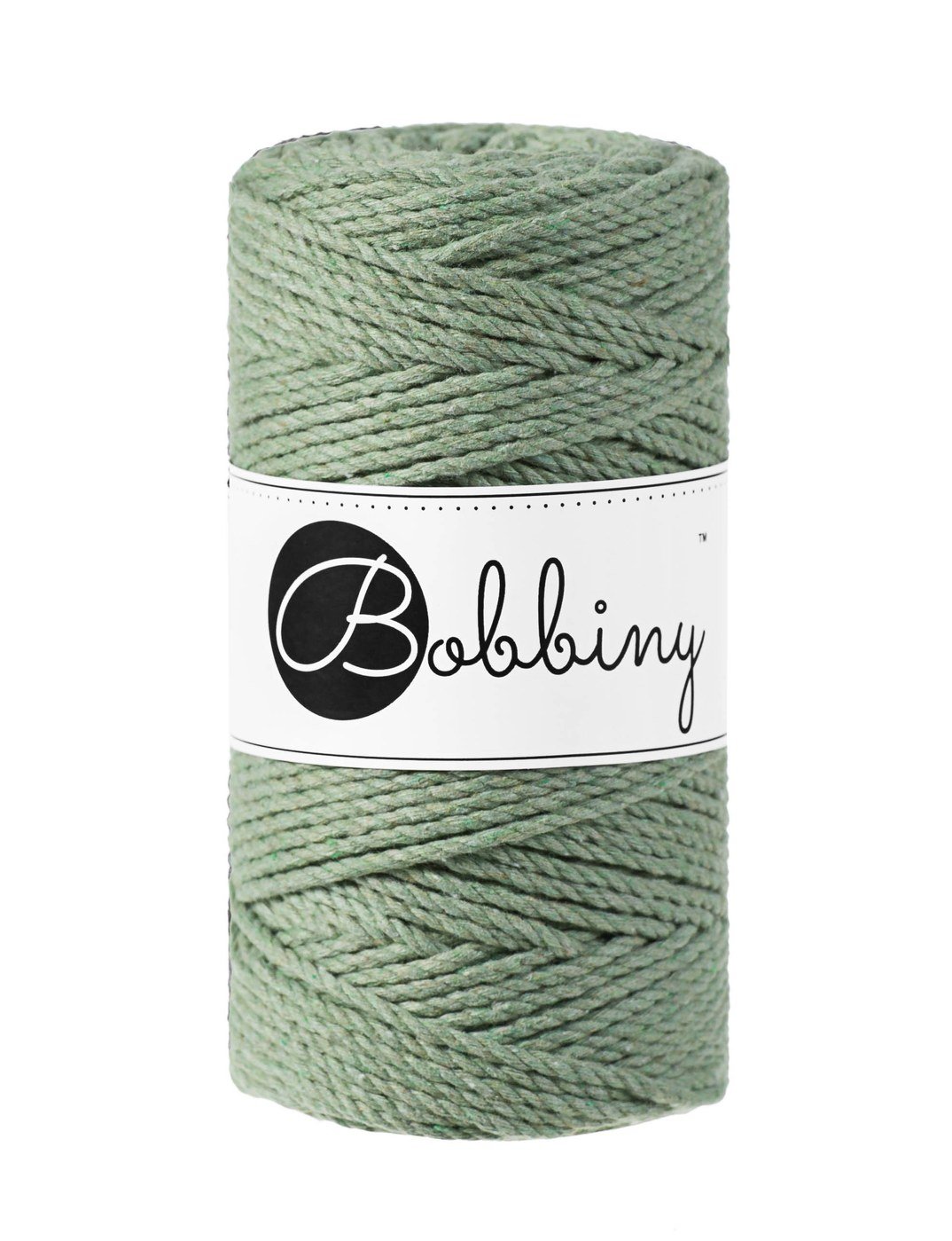 bobbiny-ropes-3mm-eucalyptus-green-img Шнур Bobbiny 3PLY 3 мм Eucalyptus Green, 100 м - Зображення 1