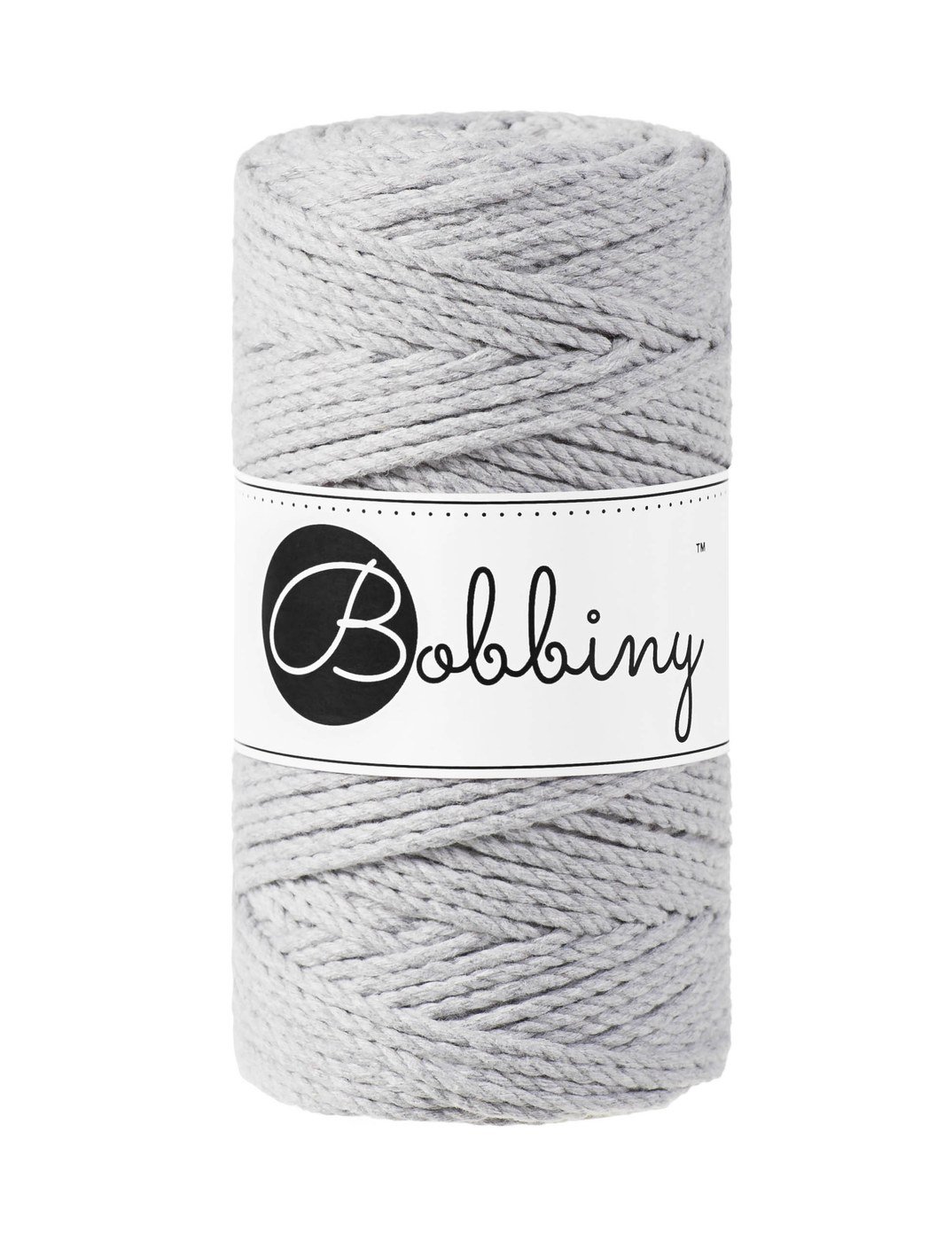 bobbiny-ropes-3mm-light-grey-img Шнур Bobbiny 3PLY 3 мм Light Grey, 100 м - Зображення 1