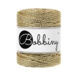 Шнур Bobbiny 3PLY 3 мм Metallic Gold, 50 м