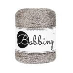 Шнур Bobbiny 3PLY 3 мм Metallic Platinum, 50 м