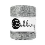 Шнур Bobbiny 3PLY 3 мм Metallic Silver, 50 м