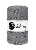 Шнур Bobbiny 3PLY 3 мм Stone Grey, 100 м
