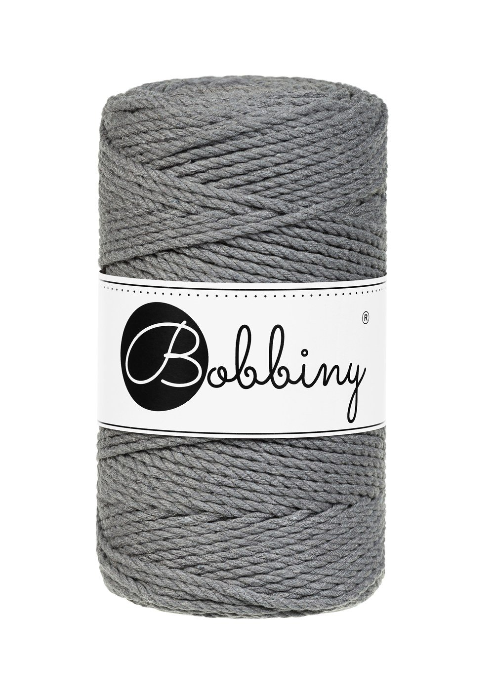 bobbiny-ropes-3mm-stone-grey-img Шнур Bobbiny 3PLY 3 мм Stone Grey, 100 м - Зображення 1