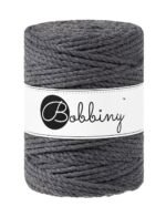 Шнур Bobbiny 3PLY 5 мм Charcoal, 100 м