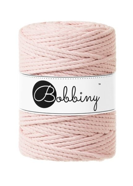 Шнур Bobbiny 3PLY 5 мм Pastel Pink, 100 м