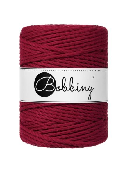 Шнур Bobbiny 3PLY 5 мм Red Velvet, 100 м