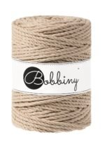 Шнур Bobbiny 3PLY 5 мм Sand, 100 м