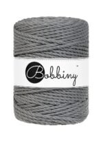 Шнур Bobbiny 3PLY 5 мм Stone Grey, 100 м