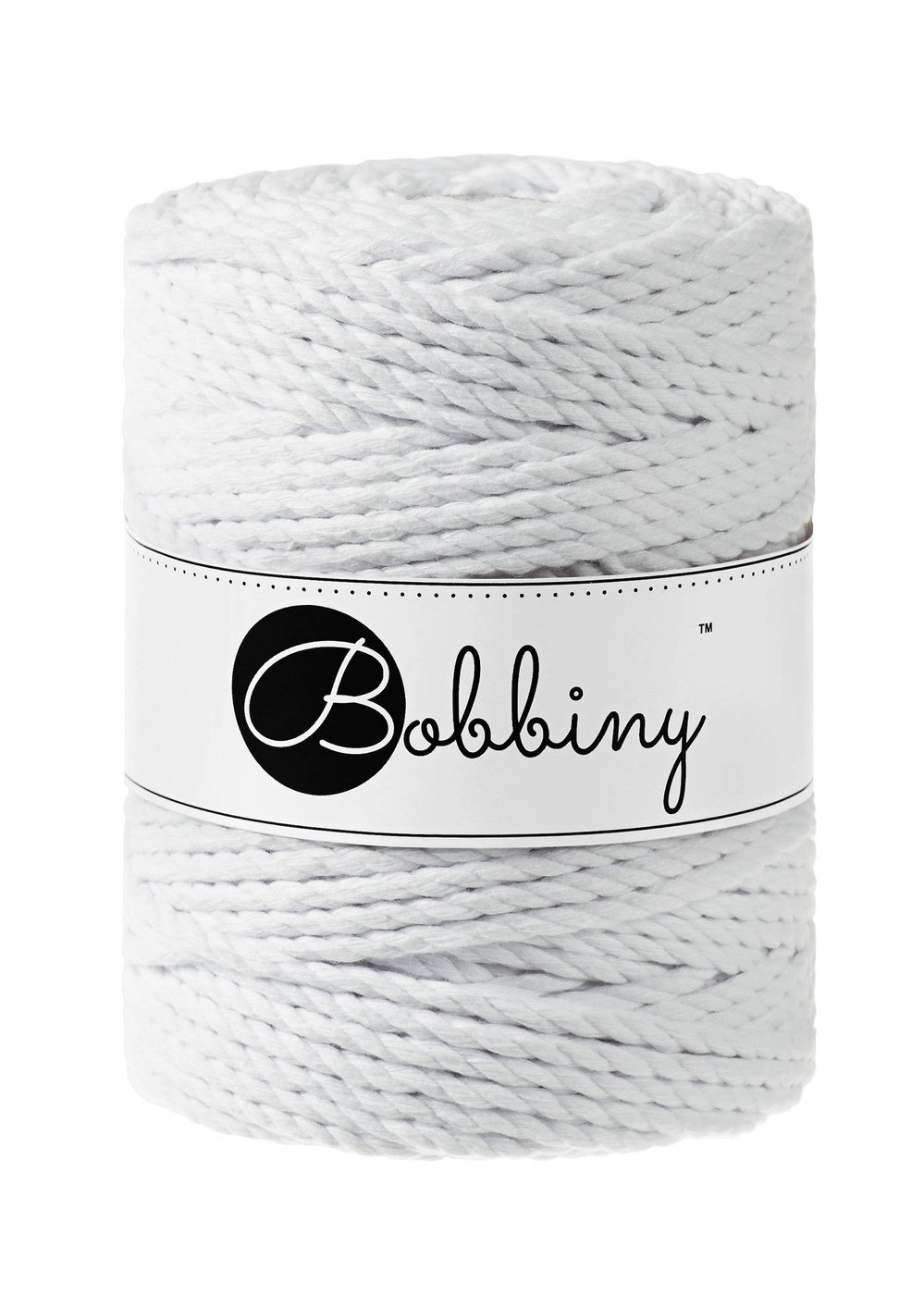 bobbiny-ropes-5mm-white-img Шнур Bobbiny 3PLY 5 мм White, 100 м - Зображення 1